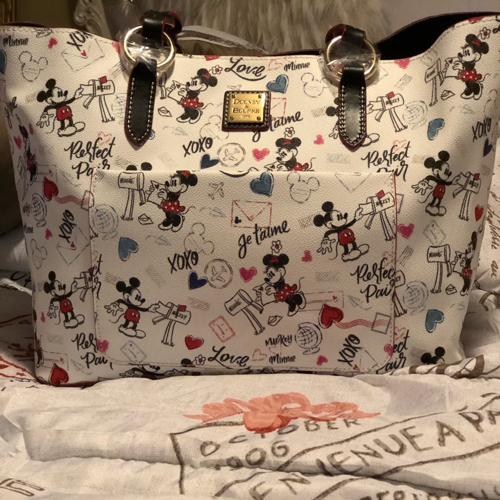 -SOLD- Dooney & Bourke Minnie Love Letters Tote